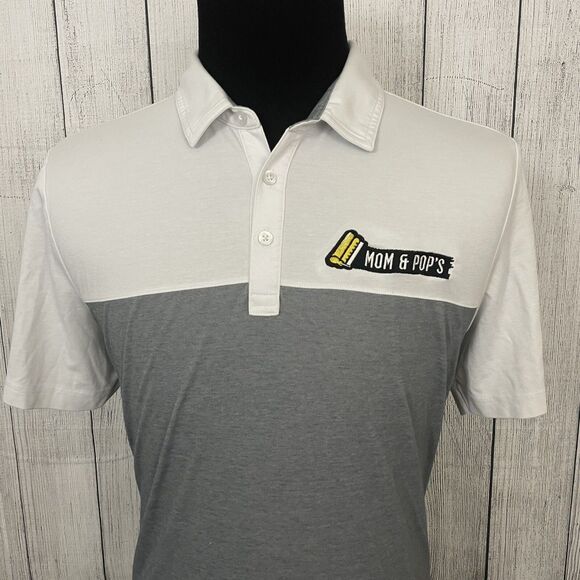 Travis Mathew Other - Travis Mathew Men’s XL Polo Shirt Gray White Short Sleeve Golf Performance Top